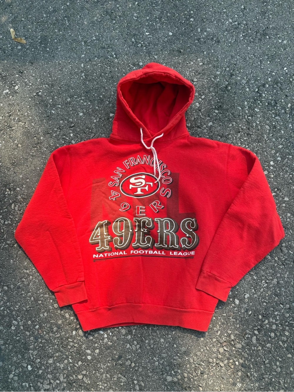 Vintage 90’s San Francisco 49ers Red Pullover Hoodie Large